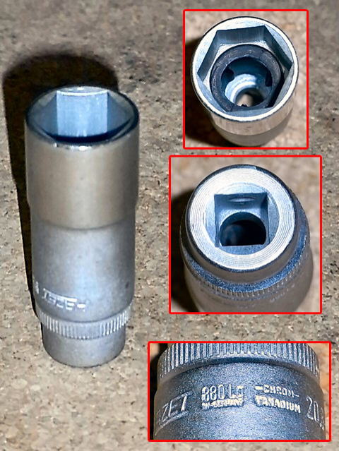 TR HAZET ソケット (6角タイプ・差込角19mm) 1000-60