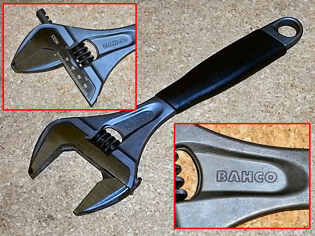 BAHCO(バーコ) Adjustable Wrench モンキーレンチ 380mm 8074 - 4